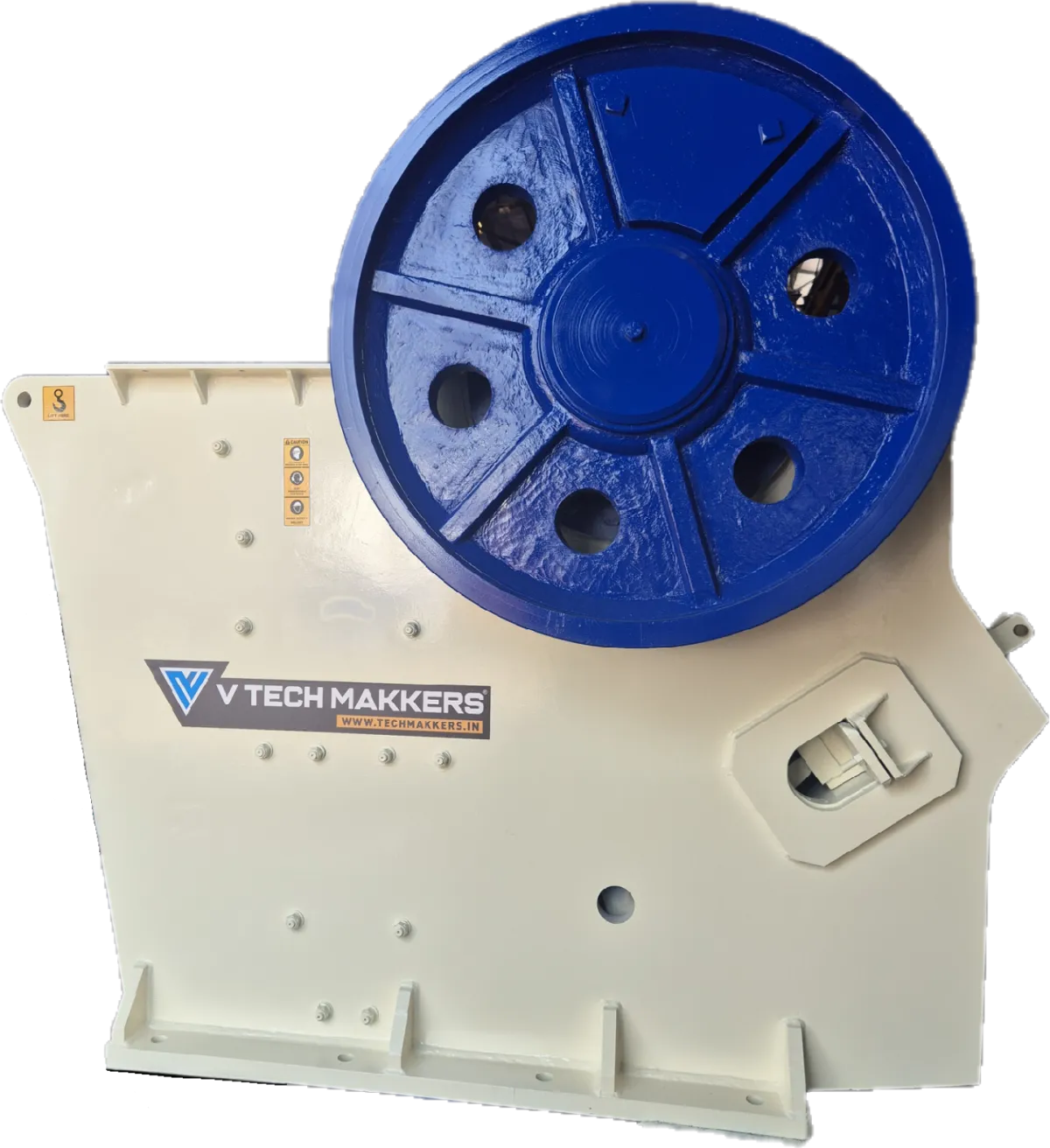 Single Toggle Jaw Crusher manufactured by VTech Makkers India